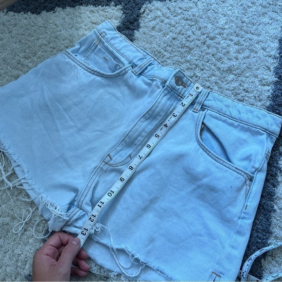 Zara High Rise Cutoff Denim Shorts - Picture 10 of 14
